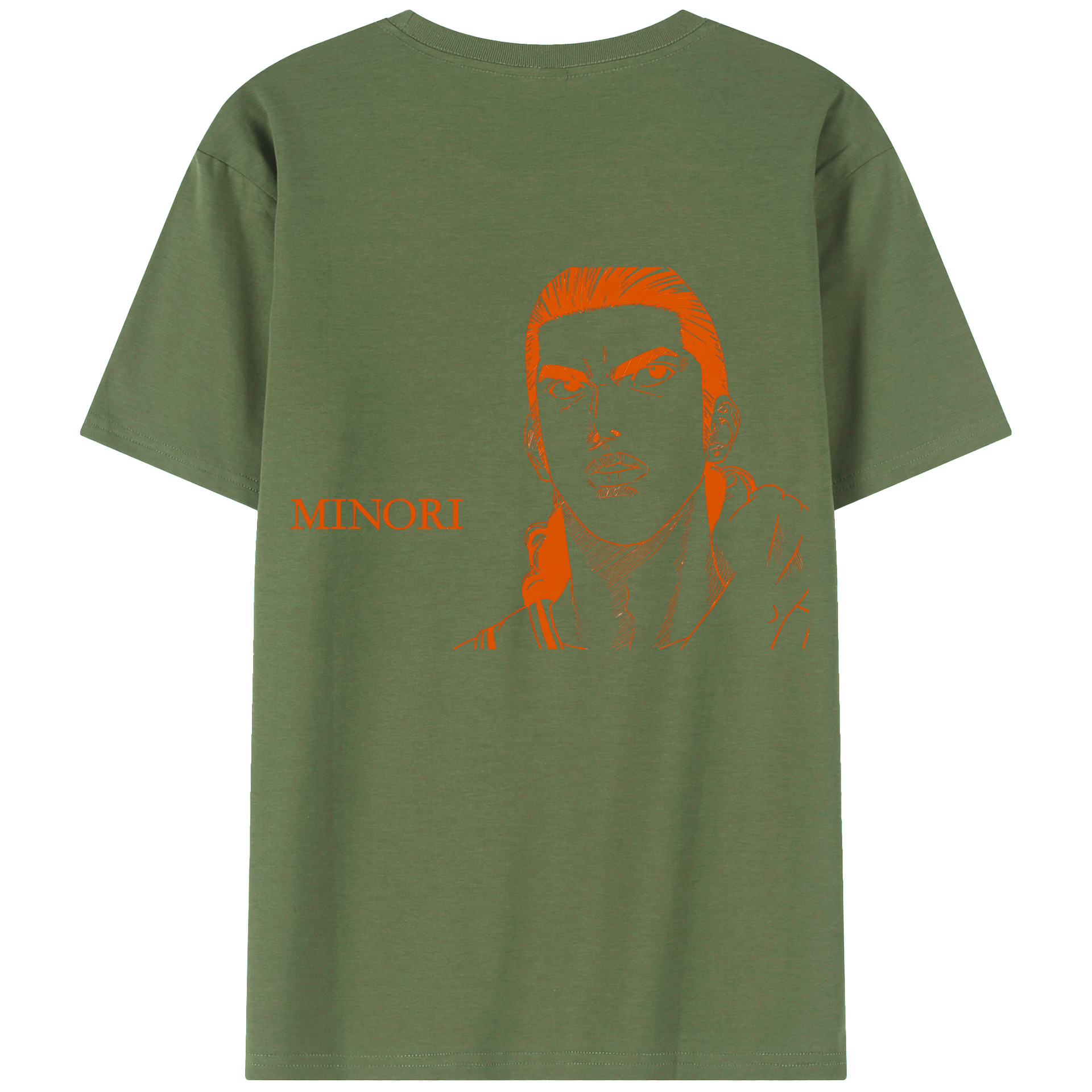（画像用） SLAM DUNK／スラムダンク 綿100％ メンズ半袖Tシャツ（バックプリント） 通気性